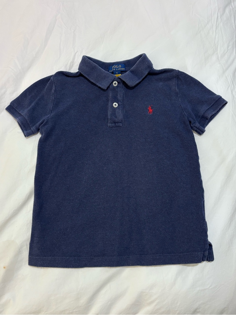 Polo by Ralph Lauren Navy Polo with Red Pony - Kids